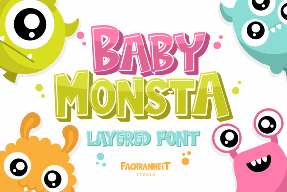 Baby Monsta Font: A Display Typeface for Bold Campaigns