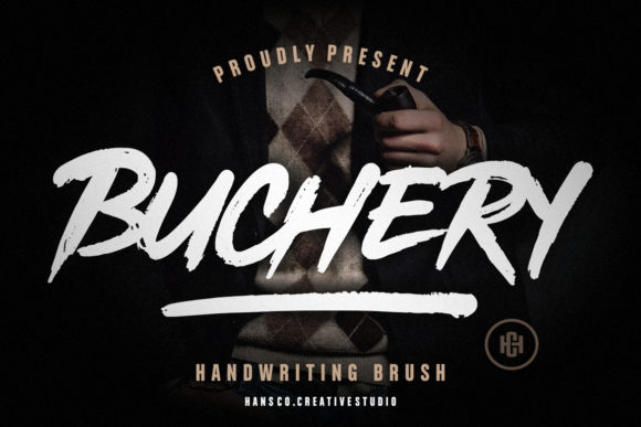 Buchery: A Bold and Rough Display Font for Creative Web Design