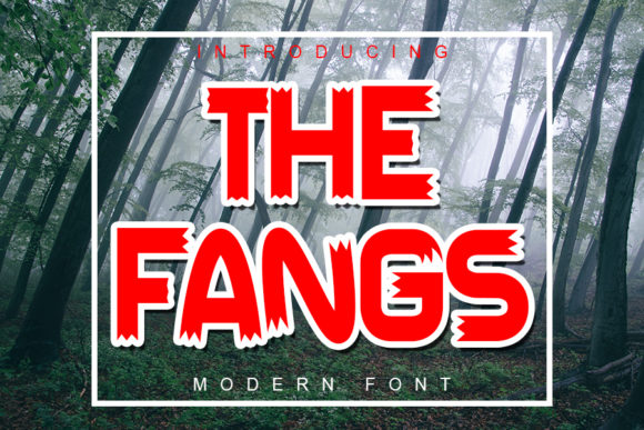 Discover The Fangs: A Bold Display Font for Editorial Design