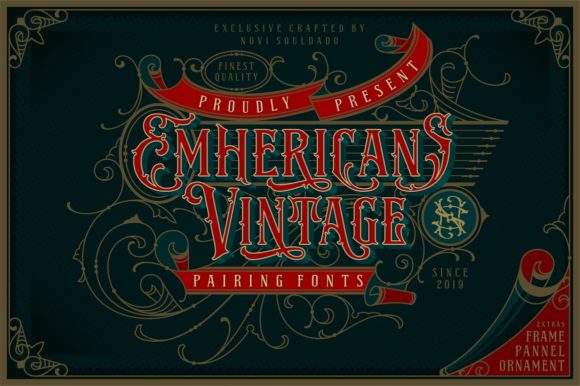 Emhericans Vintage: A Font for Old-School Editorial Charm