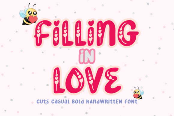 Filling in Love: A Charming Display Font for Editorial Design