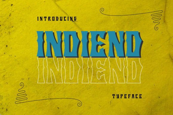 Indiend: A Bold and Thick Display Font for Web Design