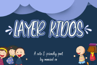 Layer Kidos: A Playful Display Font for Craft and Design