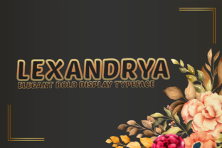 Lexandrya Outline: Elevate Your Brand with a Charming Display Font