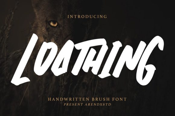 Loathing: A Bold and Trendy Display Font for Editorial Design
