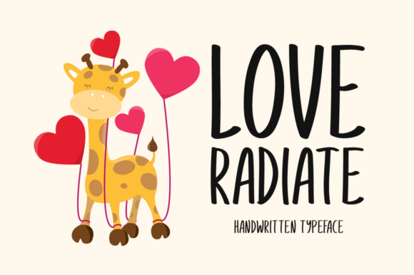 Love Radiate: A Joyful Handwritten Font for Creative Web Design