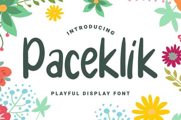 Paceklik: A Sweet and Friendly Display Font for Web Design