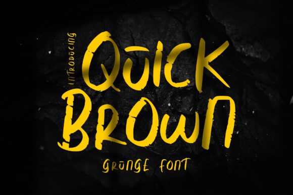 Quick Brown: A Bold and Assertive Display Font for Marketers