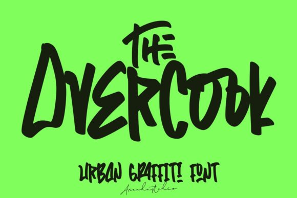 The Overcook: A Bold Graffiti Font for Dynamic Campaigns