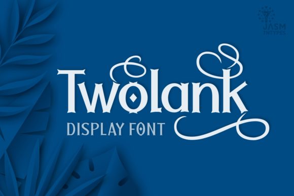 Twolank: A Playful Display Font for Engaging Visuals