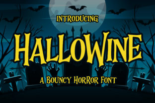 Unleash Spooky Creativity with Hallowine Display Font