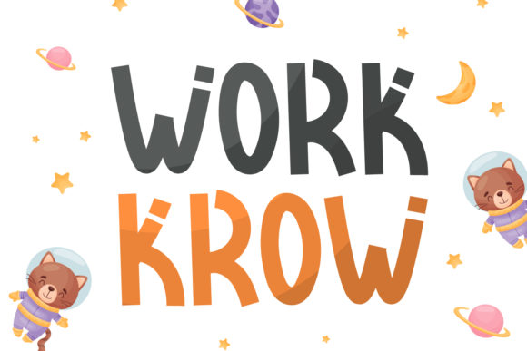 Work Krow: A Modern Display Font for Eye-Catching Campaigns